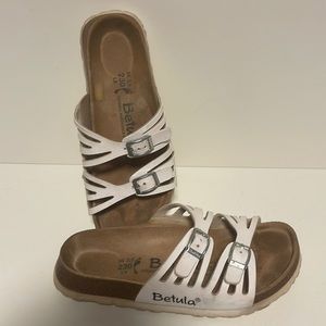White Birkenstock’s Sandals